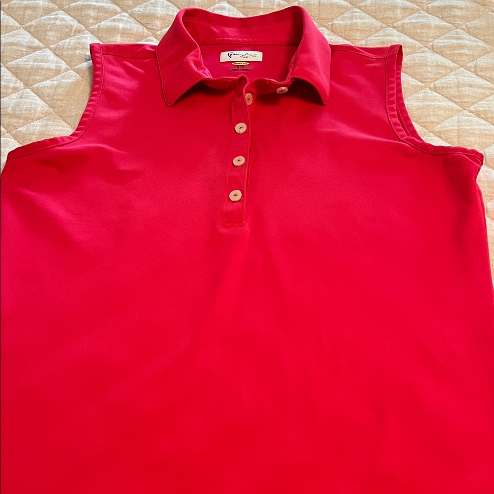 ⛳️Greg Norman Golf Hot Pink Pique Polo⛳️